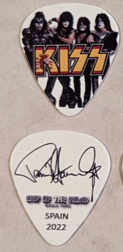 KISS 2022 End of the Road EUROPE Tour SPAIN Flag Guitar Picks