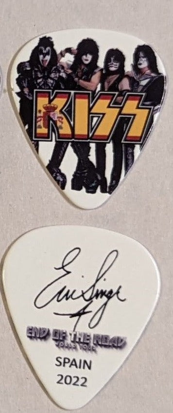 KISS 2022 End of the Road EUROPE Tour SPAIN Flag Guitar Picks