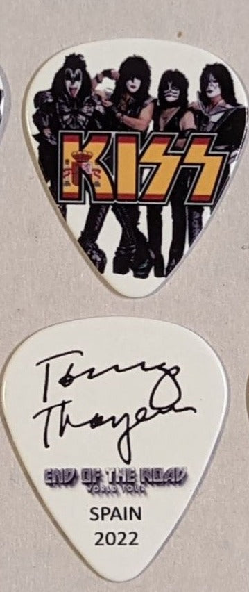 KISS 2022 End of the Road EUROPE Tour SPAIN Flag Guitar Picks