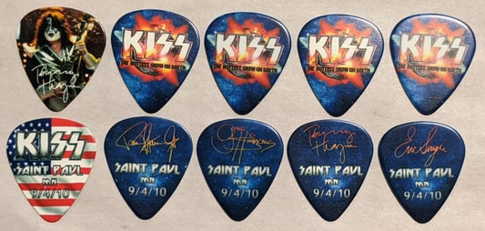 KISS 2010 HSOE ST PAUL 9-4-10 City Guitar Picks