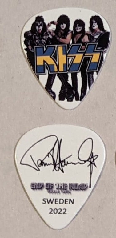 KISS 2022 End of the Road EUROPE Tour  Flag SWEDEN Guitar Picks
