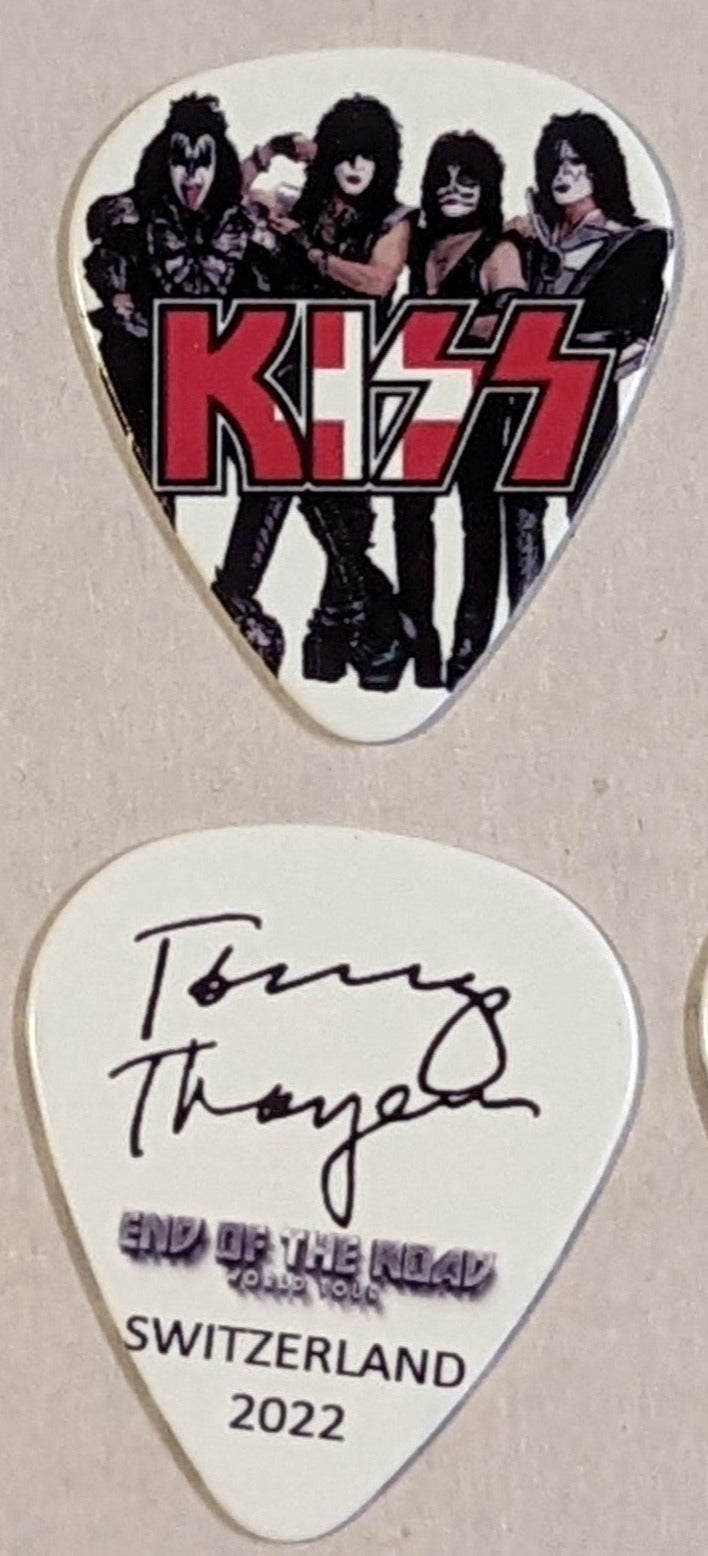 KISS 2022 End of the Road EUROPE Tour Flag SWITZERLAND Guitar Picks