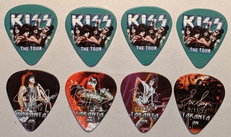 KISS 2012 The Tour TORONTO 9-13-12 City Guitar Picks