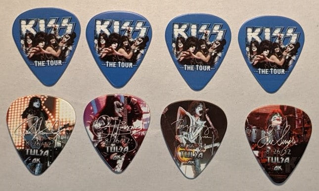 KISS 2012 The Tour TULSA 8-26-12 City Guitar Picks