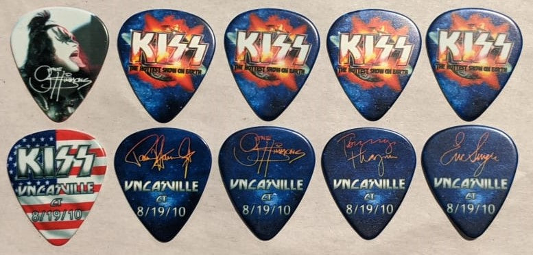 KISS 2010 HSOE UNCASVILLE 8-19-10 City Guitar Picks