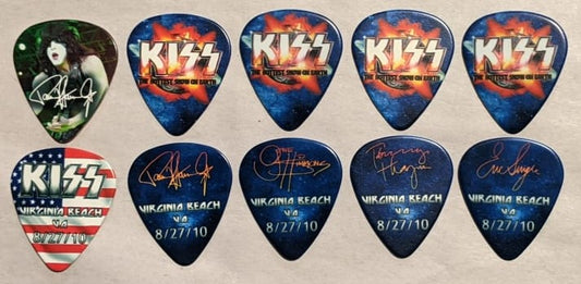 KISS 2010 HSOE VIRGINIA BEACH 8-27-10 City Guitar Picks
