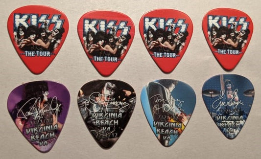 KISS 2012 The Tour VIRGINIA BEACH 7-21-12  City Guitar Picks