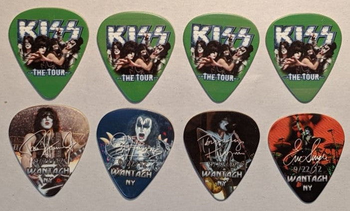 KISS 2012 The Tour WANTAUGH 9-22-12 City Guitar Picks