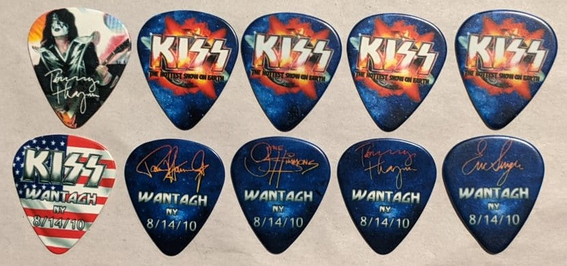 KISS 2010 HSOE WANTAGH 8-14-10 City Guitar Picks