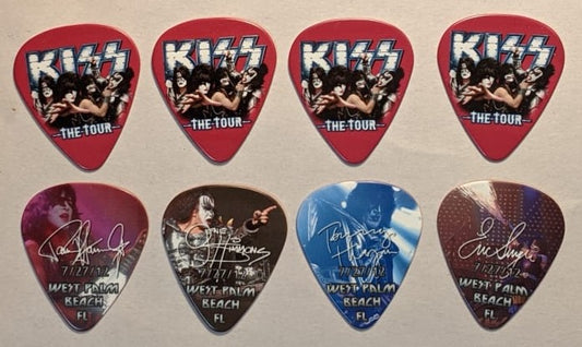 KISS 2012 The Tour WEST PALM BEACH 7-27-12  City Guitar Picks