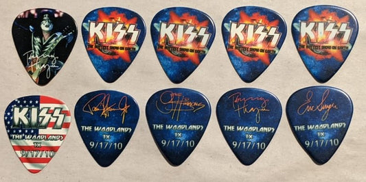 KISS 2010 HSOE WOODLANDS 9-17-10 City Guitar Picks