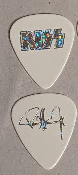 KISS 2023 End of the Road SOUTH AMERICA Silver Prism on White Guitar Picks