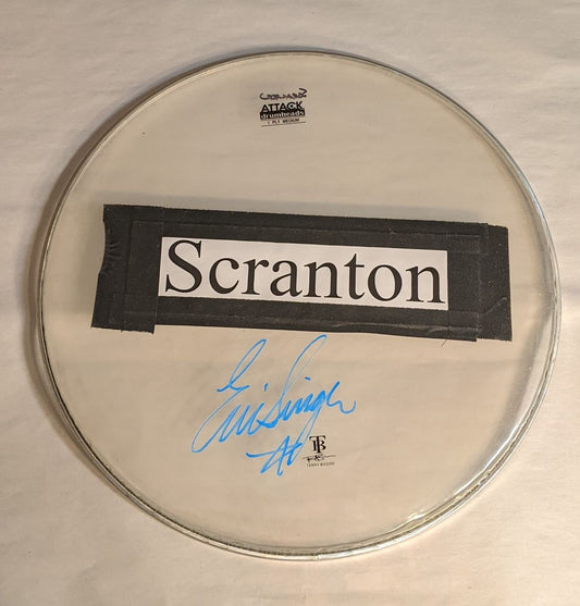 SCRANTON 9-18-2012 ERIC SINGER Stage-Used Signed 16" Drumhead