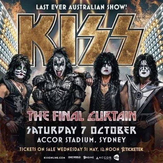 KISS 2023 End of the Road AUSTRALIA Flag Guitar Picks