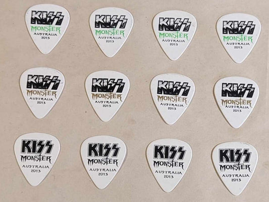 KISS 2012-13 Monster World Tour AUSTRALIA Set of 12 Guitar Picks