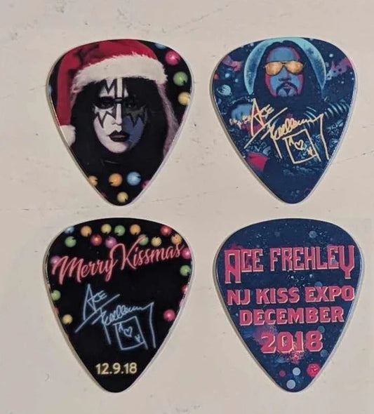 ACE FREHLEY 2018 NJ KISS EXPO set of 2 Guitar Picks