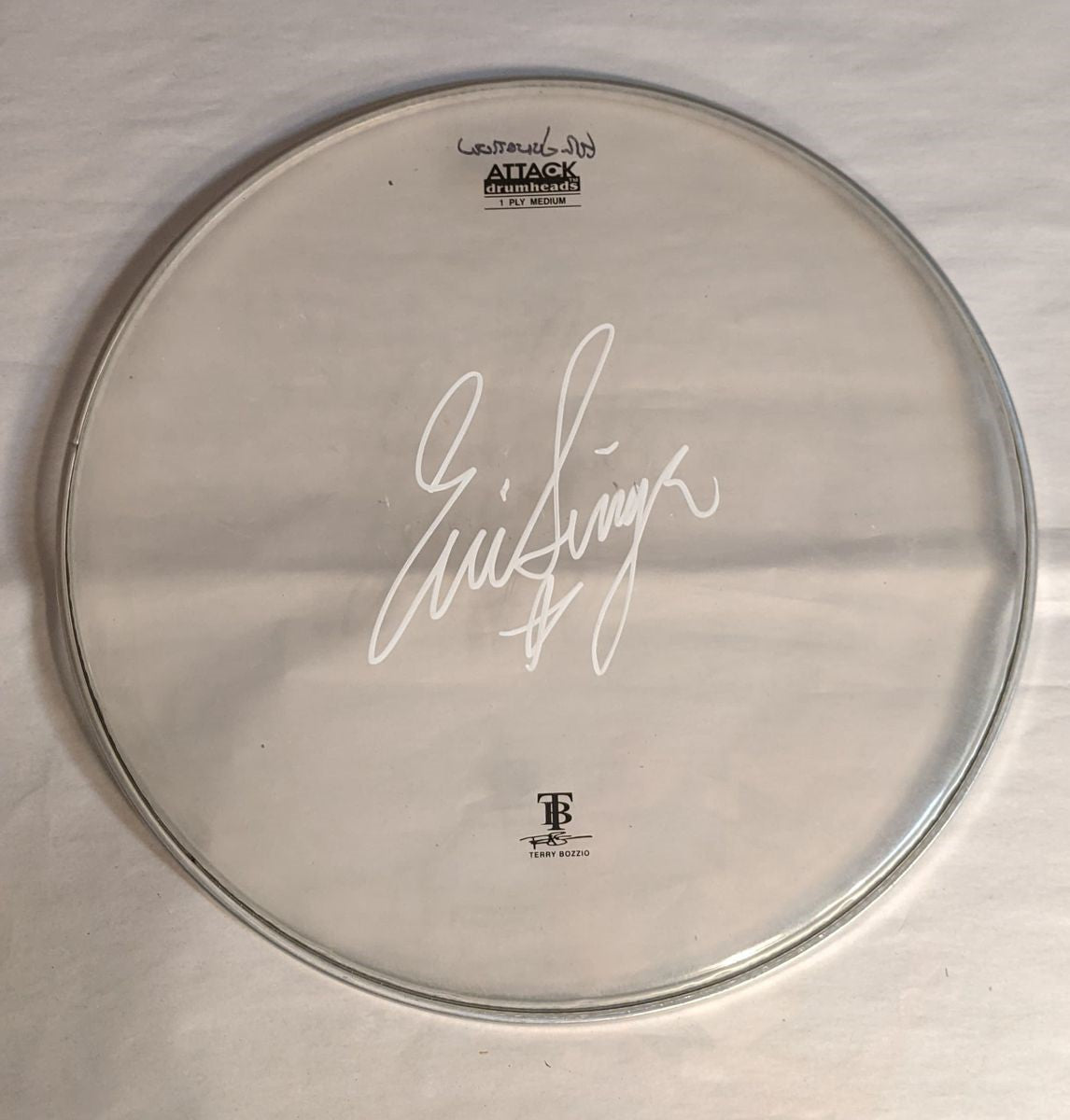 GRAND JUNCTION/ROCK JAM  8-24-2012 ERIC SINGER Stage-Used Signed drumheads