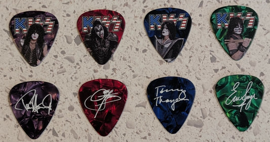 KISS 2025 Guitar Pick set of 4