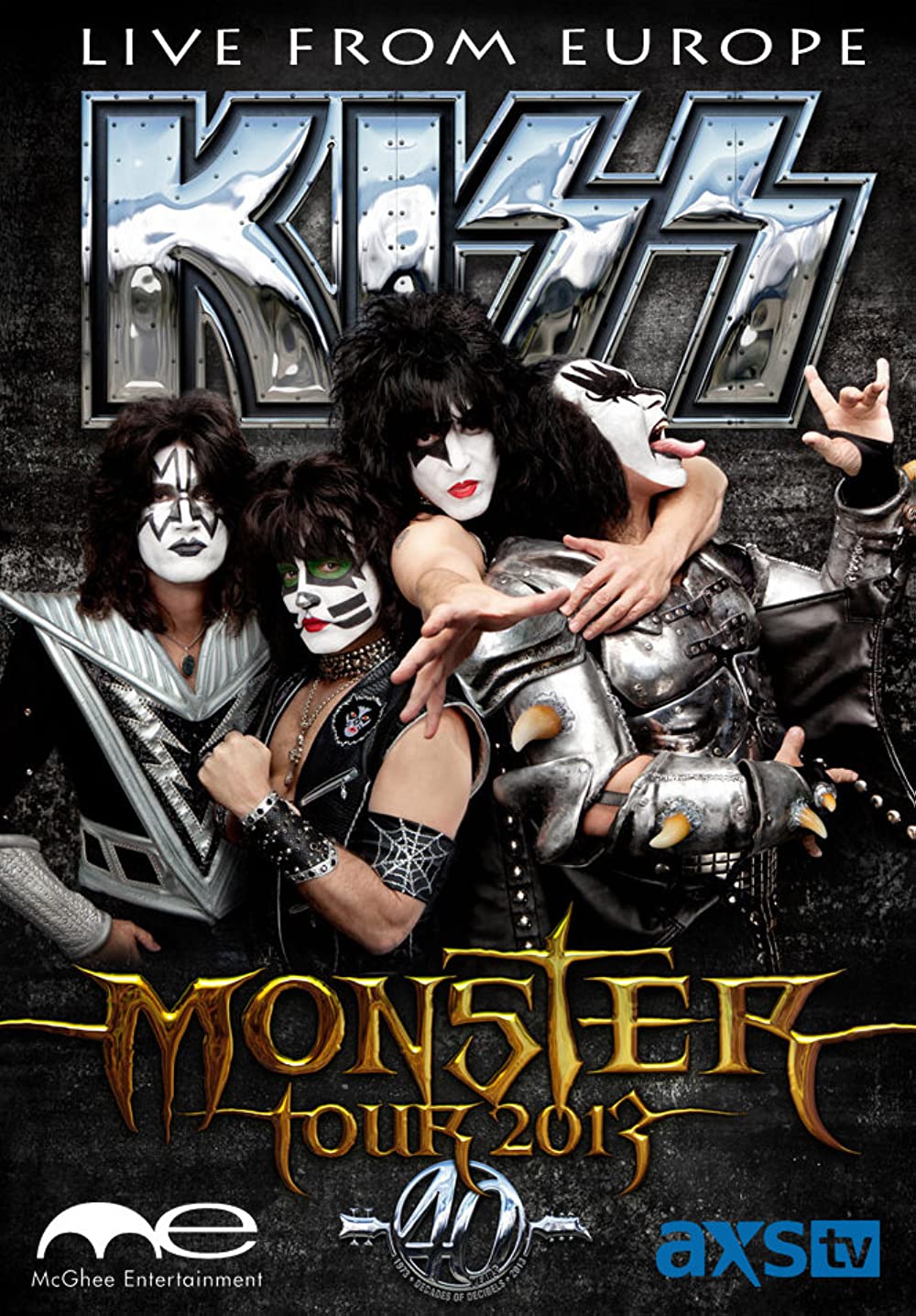 KISS Monster World Tour 22-6-2013 CLISSON FRANCE City Guitar Pick
