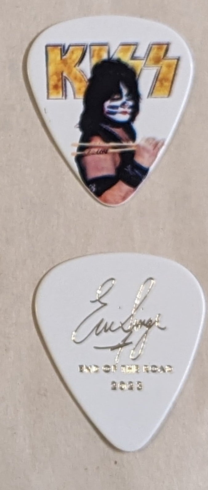 KISS 2023 End of the Road Tour GOLD LOGO INDIVIDUAL PICTURES Guitar Picks