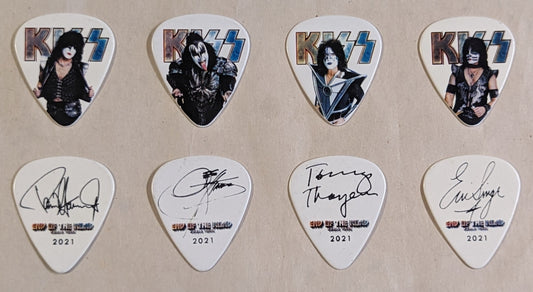 KISS 2021 End of the Road  Tour INDIVIDUAL PICTURES Guitar Picks