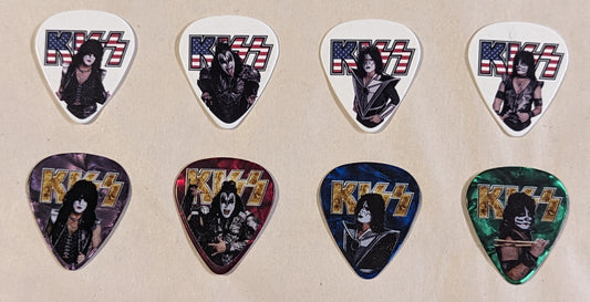 KISS 2023 End of the Road Tour USA Guitar Picks Set of 8