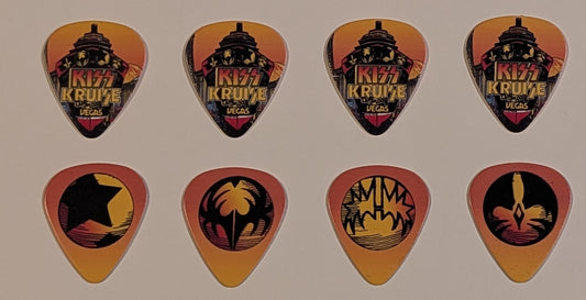 KISS Kruise: Land-Locked In Vegas Set of 4  Icons Guitar Picks