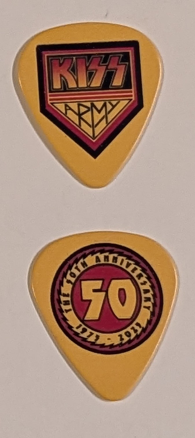 KISS Kruise: Land-Locked In Vegas Pick KISS Army Logo/50th Anniversary Guitar Pick