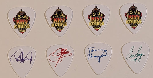 KISS Kruise: Land-Locked In Vegas Acoustic Show Set of 4 Welcome To KISS Kruise Vegas Guitar Picks