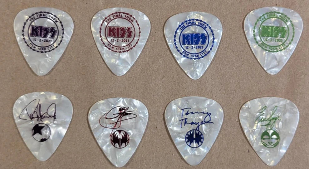 KISS 2023 MADISON SQUARE GARDEN  Final Shows Complete Set of 40 Guitar Picks
