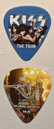 KISS 2012 The Tour MINNEAPOLIS 8-29-12  City Guitar Picks