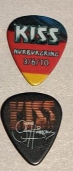 KISS NURBURGRING GERMANY 3/6/2010 Sonic Boom Over Europe City Guitar Picks