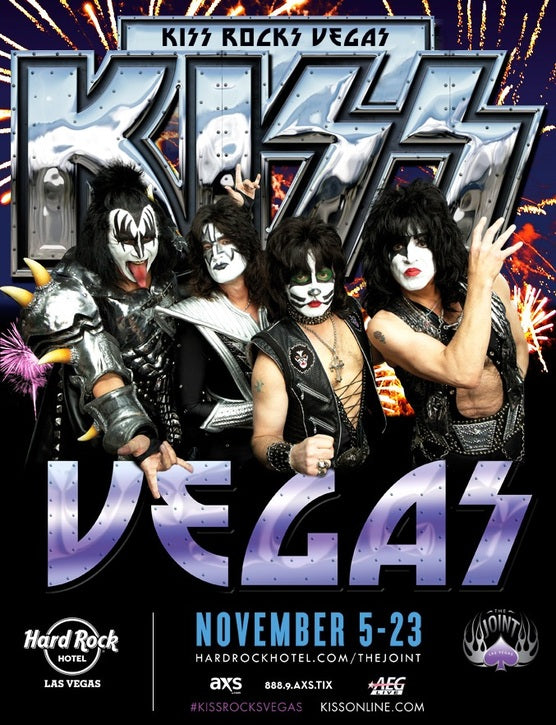 KISS Rocks Vegas 2014 Vegas Logo Guitar Picks