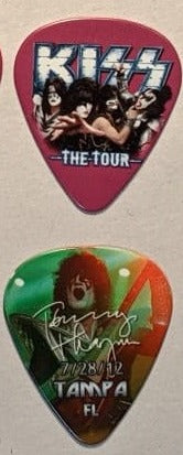KISS 2012 The Tour TAMPA 7-28-12  City Guitar Picks
