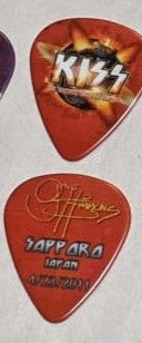 KISS 2011 HSOE 4-23-2011 SAPPORO JAPAN Cancelled Show Guitar Picks