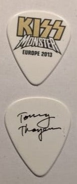 KISS 2012-13 Monster World Tour EUROPE Gold Logo Guitar Picks