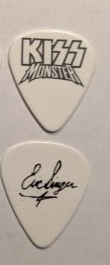 KISS 2012-13 Monster World Tour Black Logo on White Guitar Picks