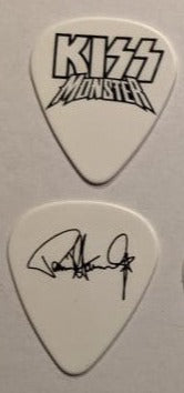KISS 2012-13 Monster World Tour Black Logo on White Guitar Picks