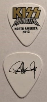 KISS 2012-13 Monster World Tour NORTH AMERICA Gold Logo  Guitar Picks
