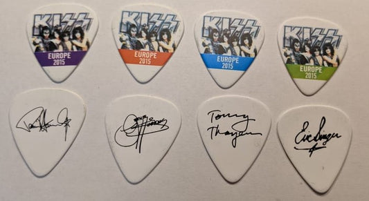 KISS 2015 40th Anniversary Tour EUROPE Band Photo Guitar Picks