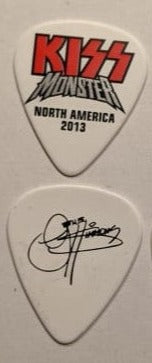 KISS 2012-13 Monster World Tour NORTH AMERICA Color Logos Guitar Picks