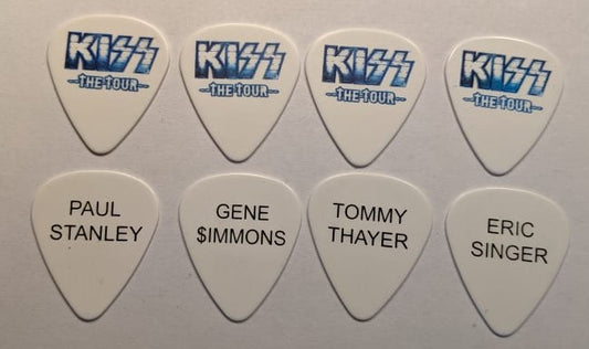 KISS 2012 The Tour Logo with Printed Signatures Guitar Picks