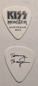 KISS 2012-13 Monster World Tour AUSTRALIA Black Logo Guitar Picks