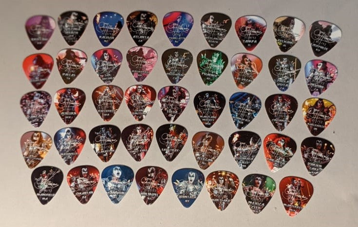 KISS 2012 The Tour Complete Set of 44 GENE SIMMONS Guitar Picks