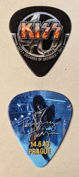 KISS Monster World Tour 14-6-2013 PRAGUE CZECH REPUBLIC City Guitar Pick