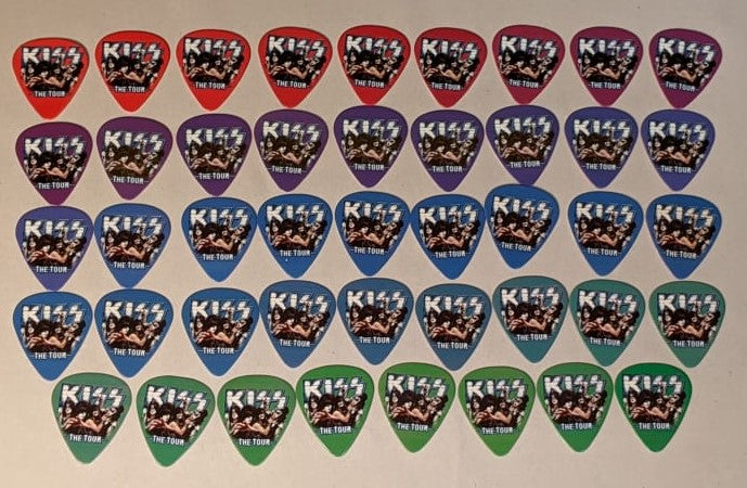 KISS 2012 The Tour Complete Set of 44 GENE SIMMONS Guitar Picks