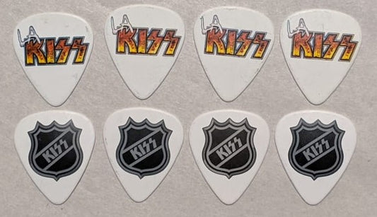 KISS Set of 8 KISS LA KISS Football and NHL Guitar Picks