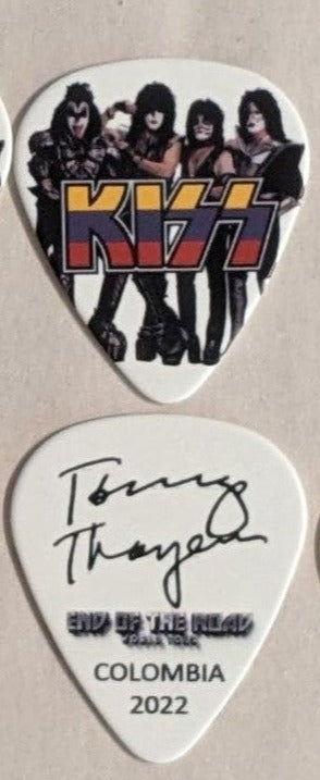 KISS 2022 End of the Road SOUTH AMERICA COLOMBIA Flag Guitar Picks