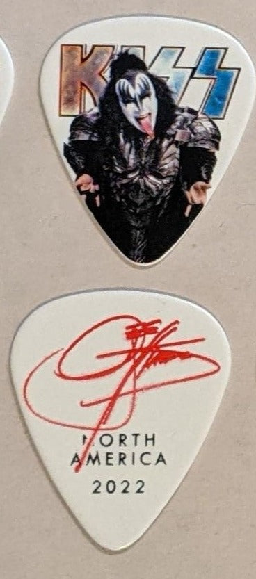 KISS 2022 End of the Road USA NORTH AMERICA Tour INDIVIDUAL PICTURES Guitar Picks