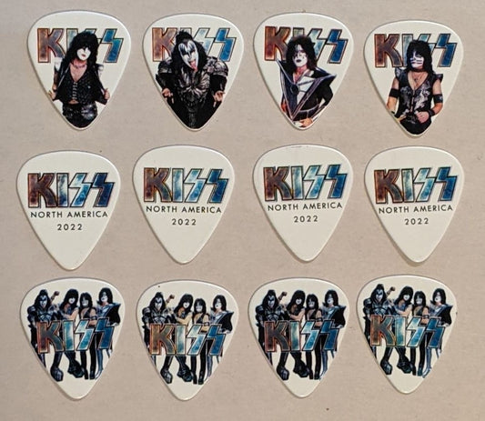KISS 2022 End of the Road USA NORTH AMERICA Tour Set of 12 Guitar Picks